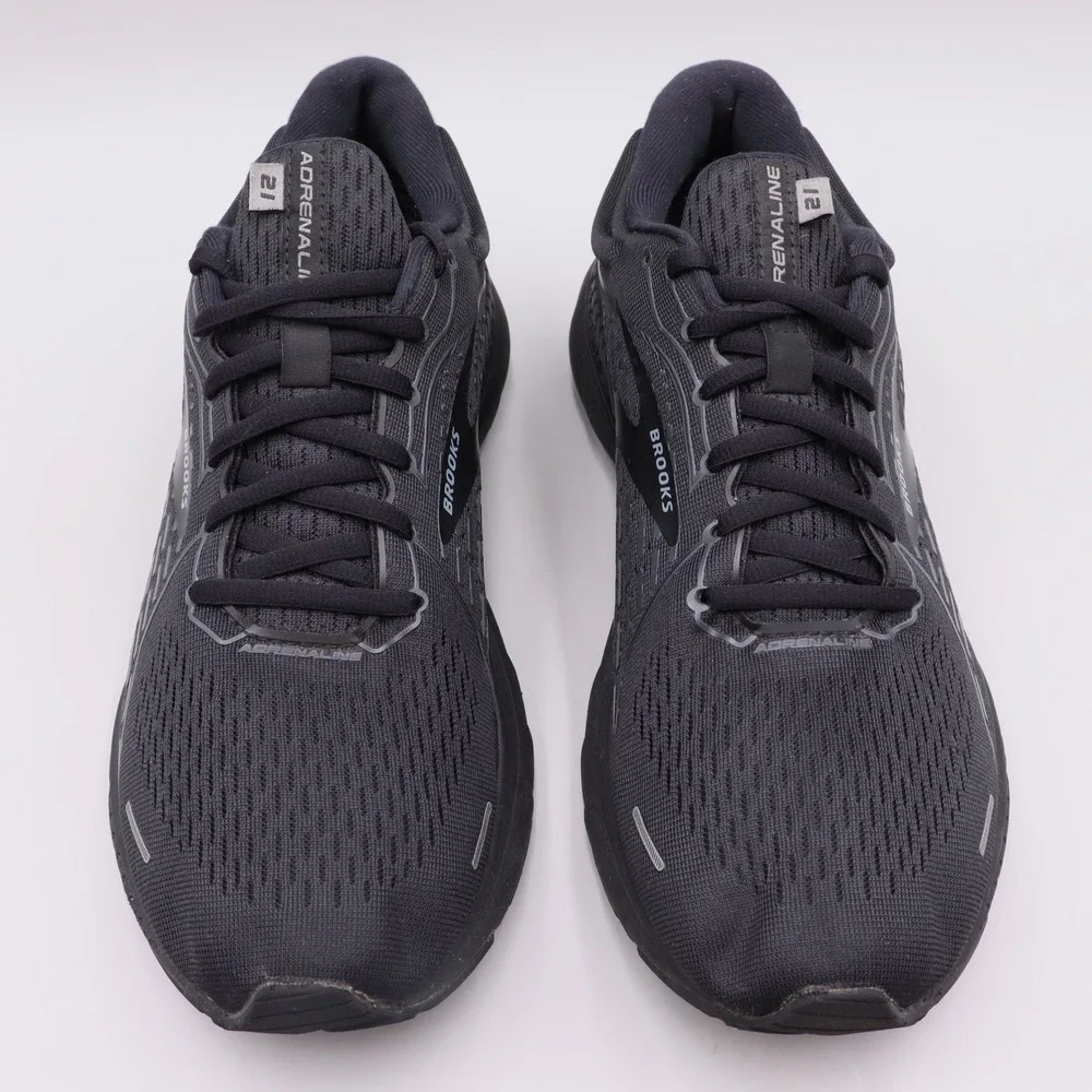 Brooks Adrenaline GTS 21 Mens Running Shoes Triple Black 1103491D020 Size 10 D